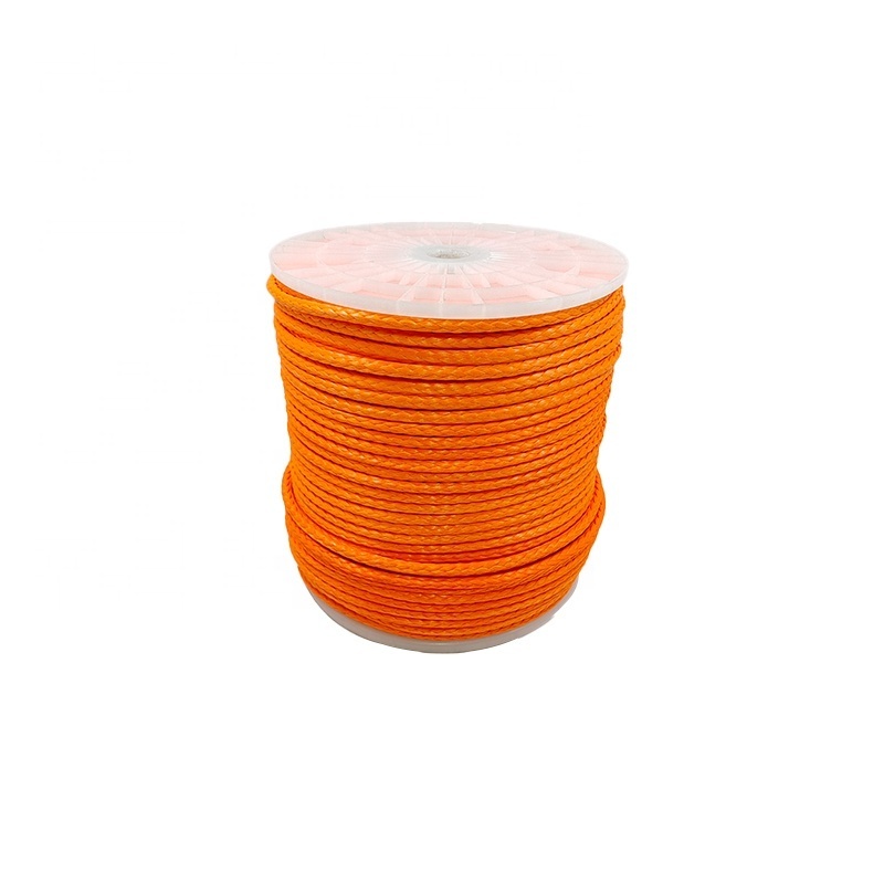 Hyropes Factory wholesale  hot sale high strength 12mm uhmwpe  synthetic  ATV winch rope