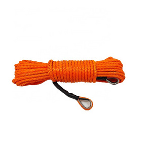 Hyropes Factory wholesale  hot sale high strength 12mm uhmwpe  synthetic  ATV winch rope