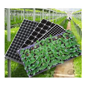 Flower Vegetables Plant Germination Growing Seedling Trays Garden Nursery Tray DDA329 Durable 21/32/50/72/105/128 Cells Black