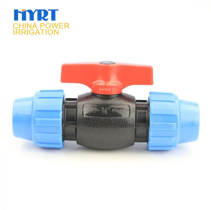 agriculture irrigation controller gate valve PN16 hdpe ldpe pipe tube fitting pp compression fittings bsp threaded ball valve