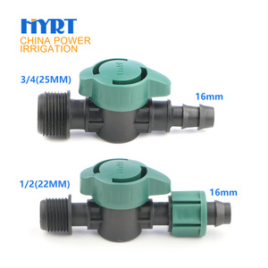 Low price High quality Barb valve 16 mm for garden irrigation system and farm Irrigation system