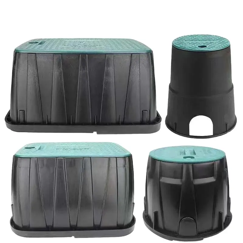 High quality 10'' plastic PP irrigation valve box with overlapping Cover control box for drip irrigation system