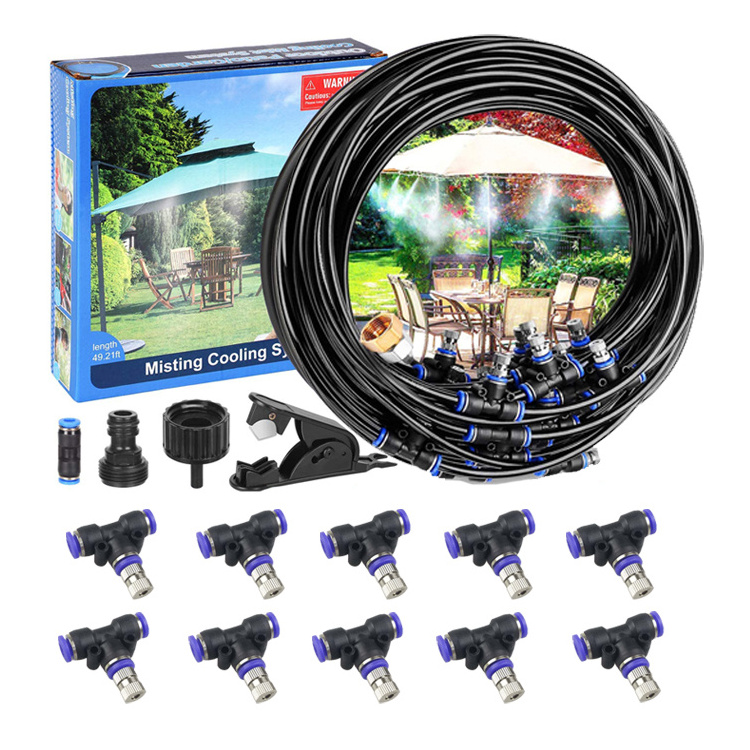 Patio Misting Kits,Outdoor Garden & Greenhouse Misting Cooling System for Agriculture irrigation system