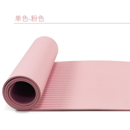 Wholesale Classic 1/4 Inch Thick Eco Friendly Non Slip NBR Fitness Exercise yoga Mat With Carrying Strap For Yoga And Pilates