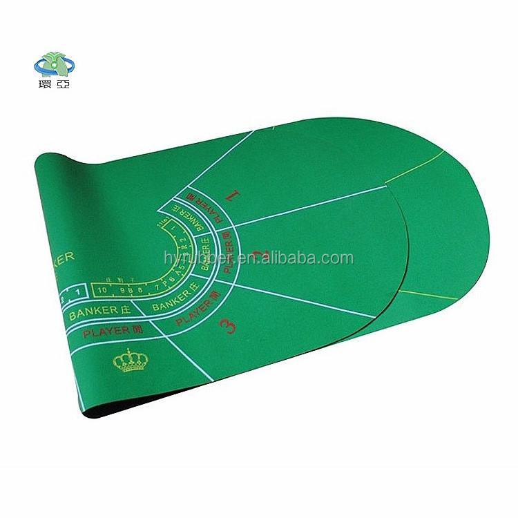 OEM Custom High Quality Poker table Mat & Blackjack Felt Gaming Mat Card Game Gambling Casino