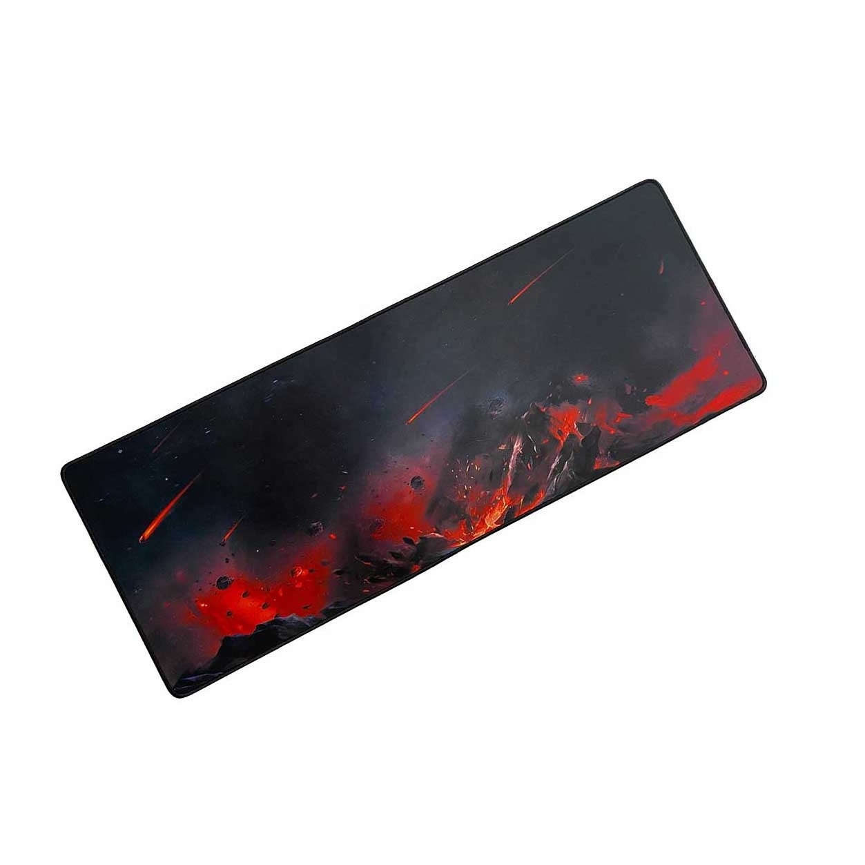 Custom waterproof fabric surface rubber materials large keyboard support desk mouse pad gaming mouse mat