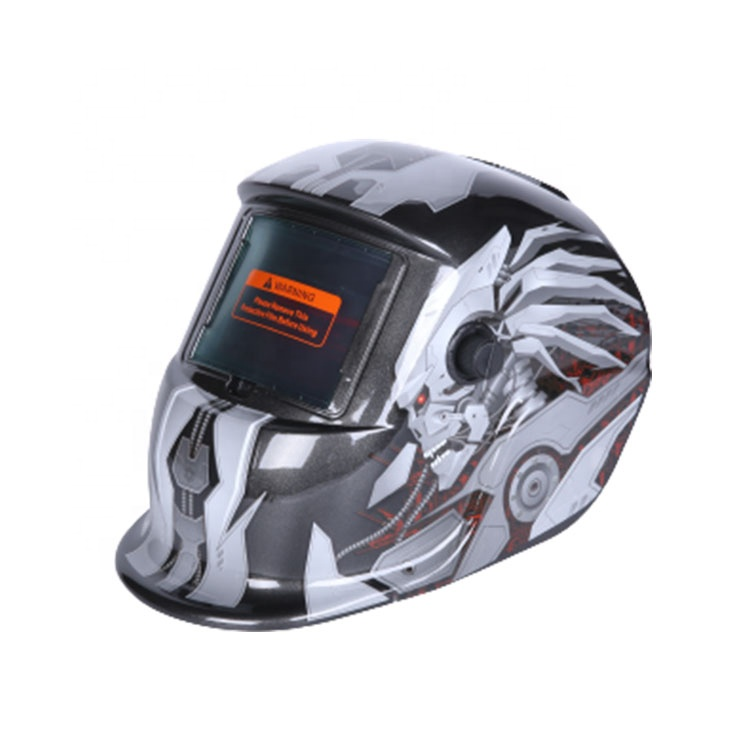 QiaoShiFu Iron Man Welding Hood Automatic Solar Power MIG MMA Auto Darkening Welding Helmet