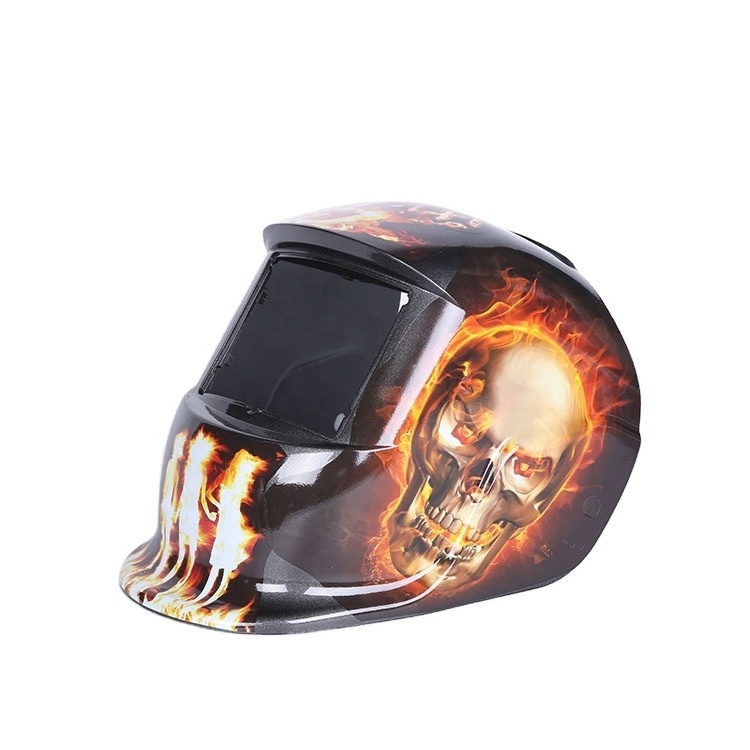 QiaoShiFu Iron Man Welding Hood Automatic Solar Power MIG MMA Auto Darkening Welding Helmet