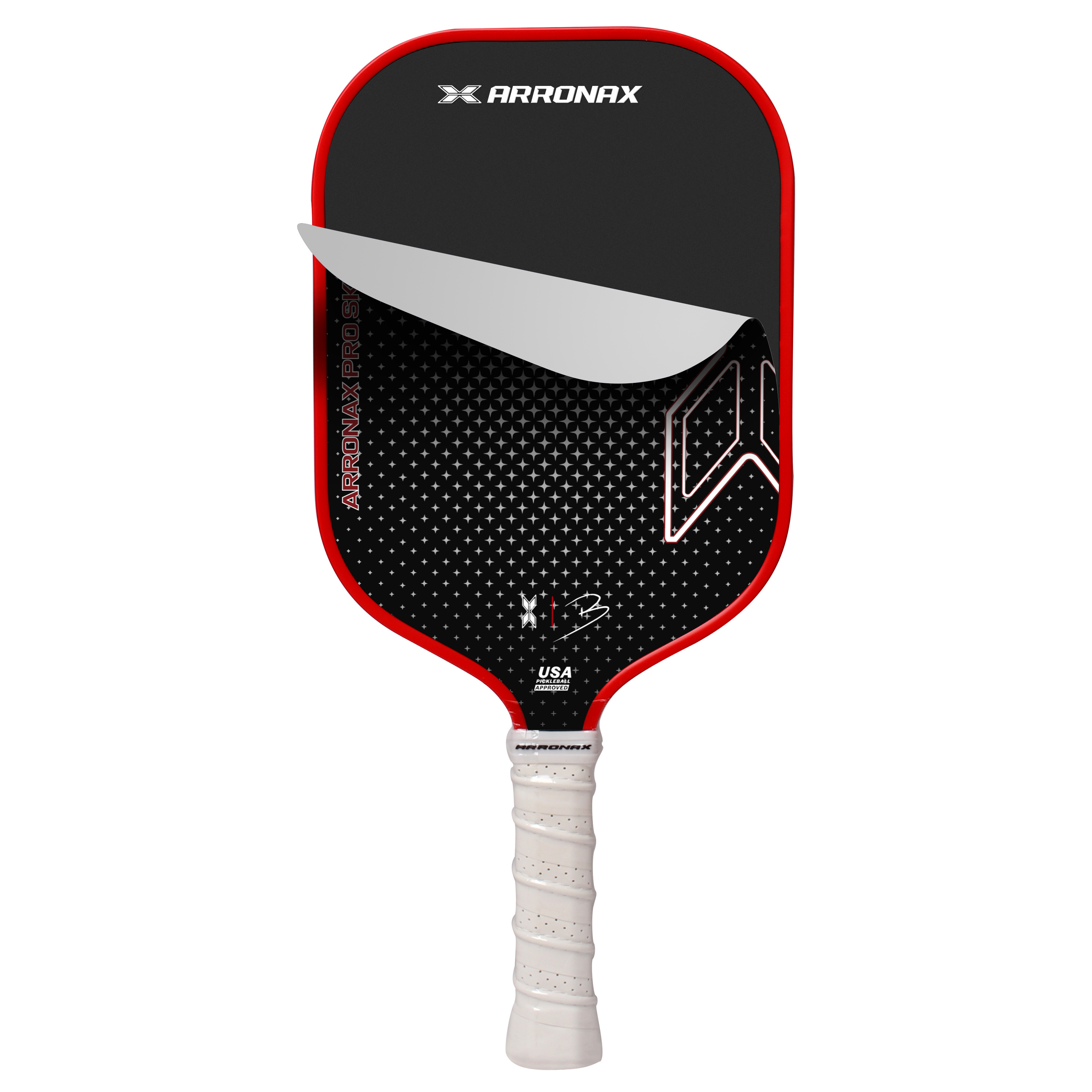 New Custom Pickleball Paddle Pro Skins prevent raw carbon texture or sprayed-on grit is worn down