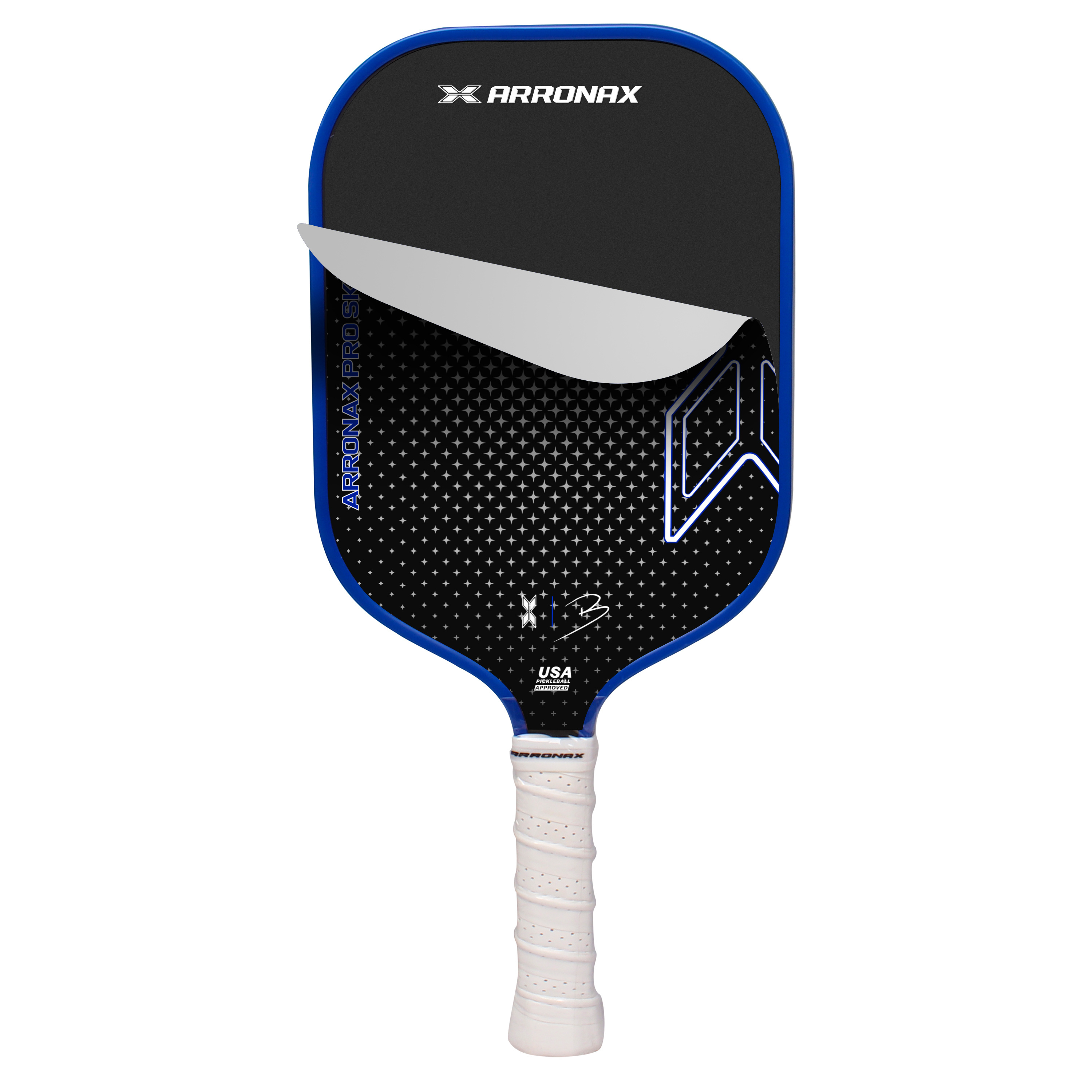 New Custom Pickleball Paddle Pro Skins prevent raw carbon texture or sprayed-on grit is worn down