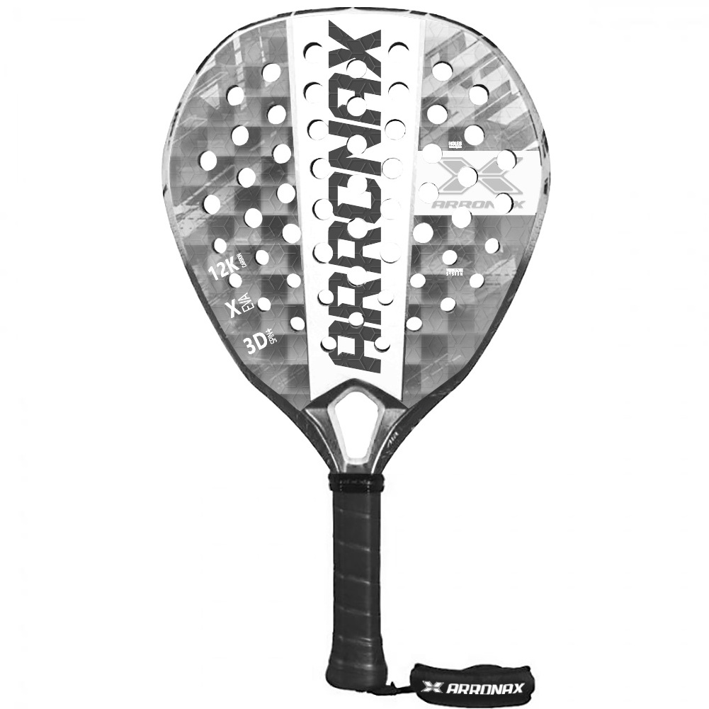 ARRONAX Custom Padel Tennis Racquets 38mm Thickness with 3K/12K/18K Carbon Material