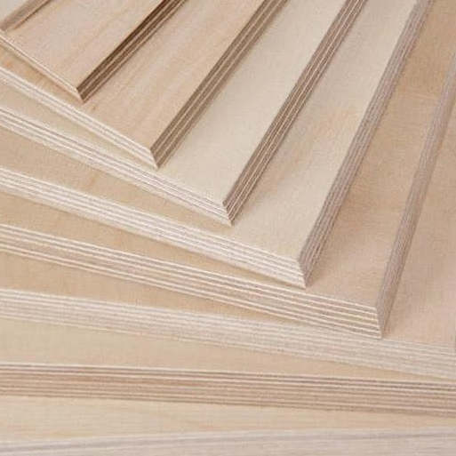 Birch Veneered 18mm Poplar/Eucalyptus Core Plywood UV Coading Plywood for furniture/construction