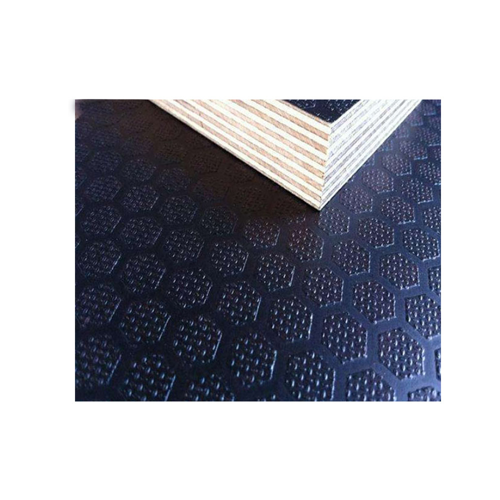 Hysen 12mm 15mm 18mm black anti-slip film faced plywood for construction or container flooring