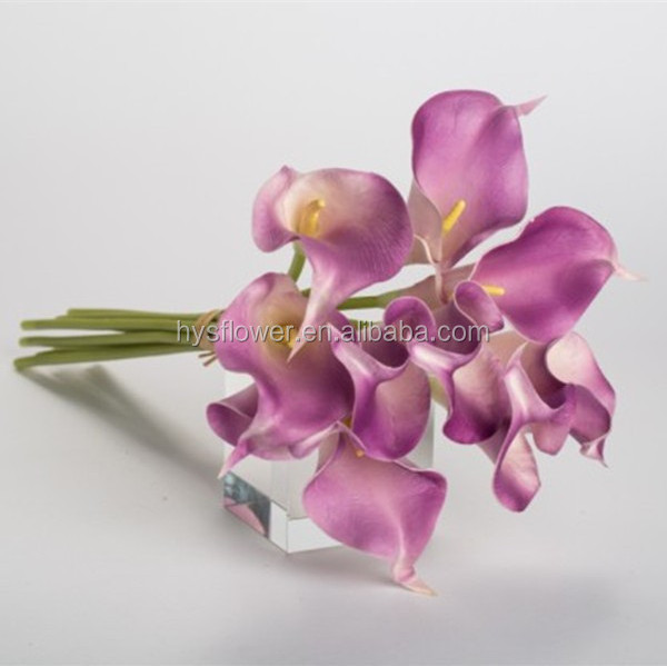 bouquet holders Cheap flower PU flowerMini calla lilies pu real touch flowers home decor