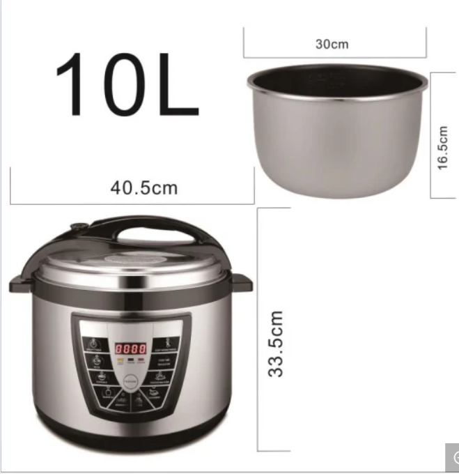 Big Capacity 10L Electric Pressure Cooker