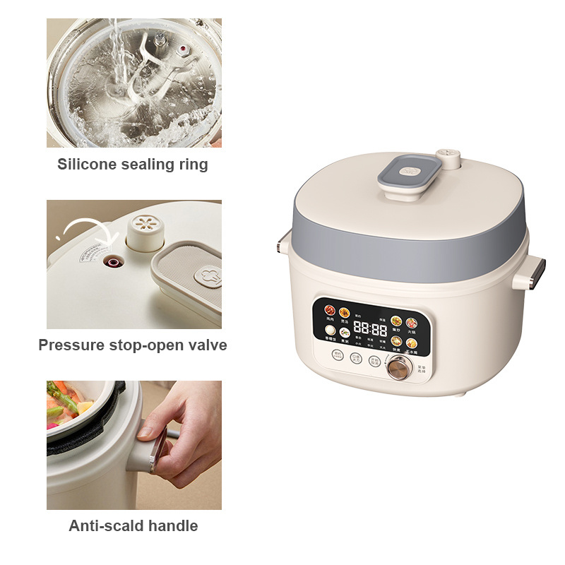 Touch key control 4L instant electric pressure cooker model multifunctional cooker