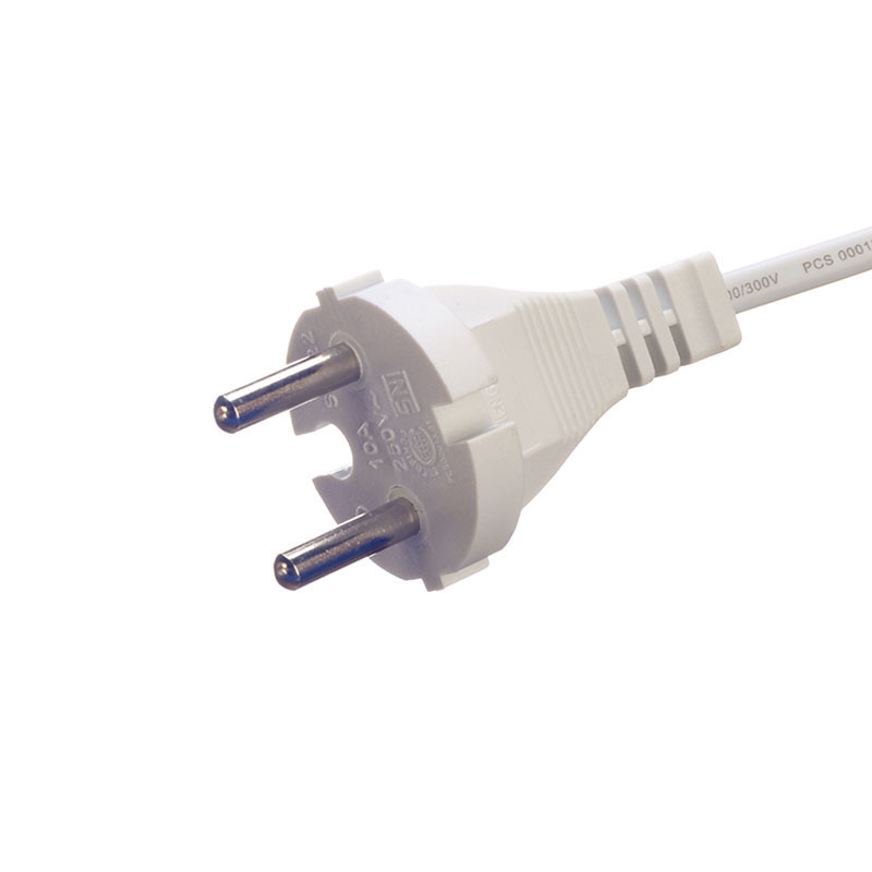 SNI approval 2 pin multi prong plug cotton covered electrical cable open end with crimping lugs for connecting mechanisms