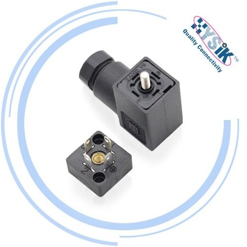 Hirschmann DIN 43650 Form A 3pin 4pin male panel mount solenoid valve connector