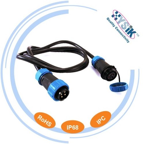 SP21 Docking waterproof 4 pin aviation connector ip68 power cable connector for auto electrical industry