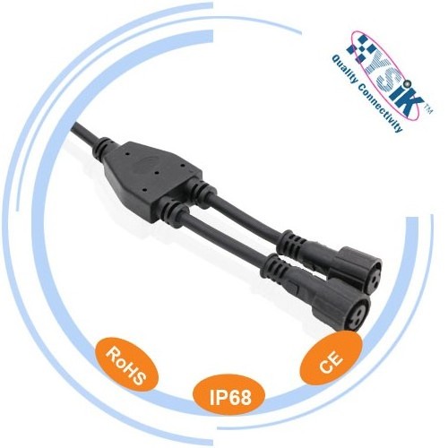 1 Input 2.3.4.5.Outputs IP68 Wire Splitter Y Electrical Connector