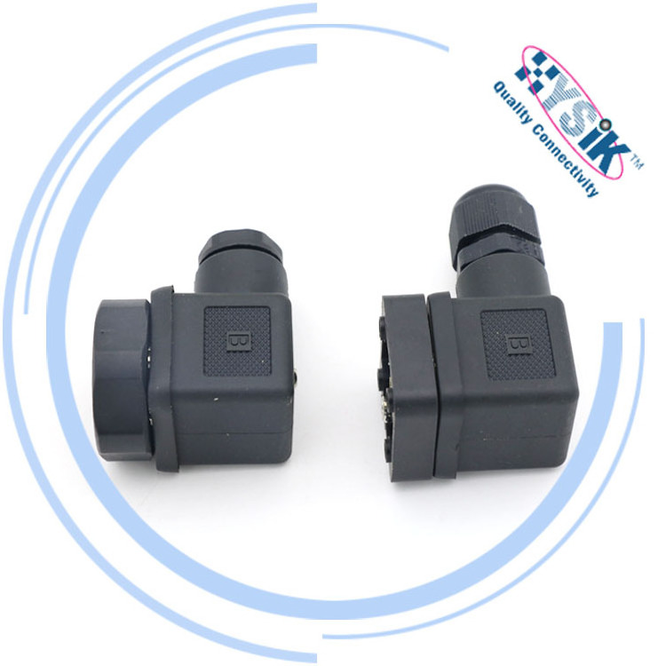 solenoid valve plug socket connector Din 43650 Form A B C Male 2+PE 3+PE PG9 Hirschmann connector