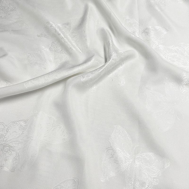 100 pure silk satin jacquard fabric 30mm white black heavy silk chinese brocade in silk fast shipping