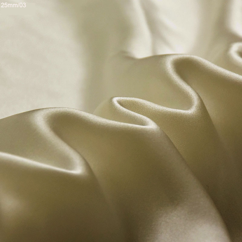 Wholesale In Stock 25mm Silk Material textiles 100% Pure natural Mulberry Silk Satin charmeuse duchess Fabric