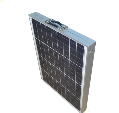 18V Foldable Solar Panel with 10A Charge Controller in Suitcase