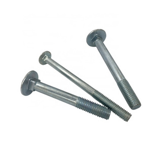 ASME/ANSI B18.5 307A Steel Plain Zinc Plated HDG Black Grade 2/5/8 Round Head Square Neck Carriage Bolts 3/8-16 x 8 1/2 inch