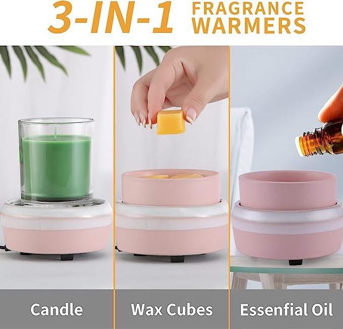 Morandi Wax Warmer for Wax Melts Cheapest Candle Wax 2 in 1 Candle Warmer Home Decorating Accessories Electric Candle Warmer Oil