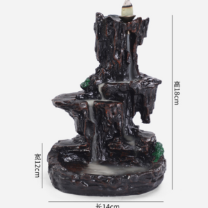 Resin Rockery incense burner Ceramic backflow incense burner resin bakhoor oud incense burner hotel decoration