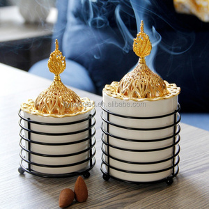 Delicate Middle East European Style Incense Burner For Home Decoration Incense Burner Stick Holder Aroma Marble Incense Holder