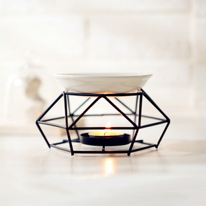 Fashion Aromatic Oil Burner Geometric Ceramic Essential Oil Candle Holder Wax Melt Burner Warmer Melter fragrance for Tealight