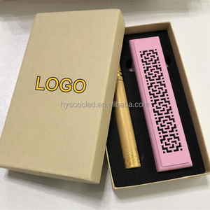 Incense Gift Set Carving Hollow Bamboo Incense Burner Set With Custom Logo Paper Box Packaging Wood Incense burner