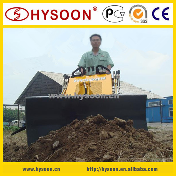 Small crawler bulldozer for sale, mini skid steer loader with angle blade attachment