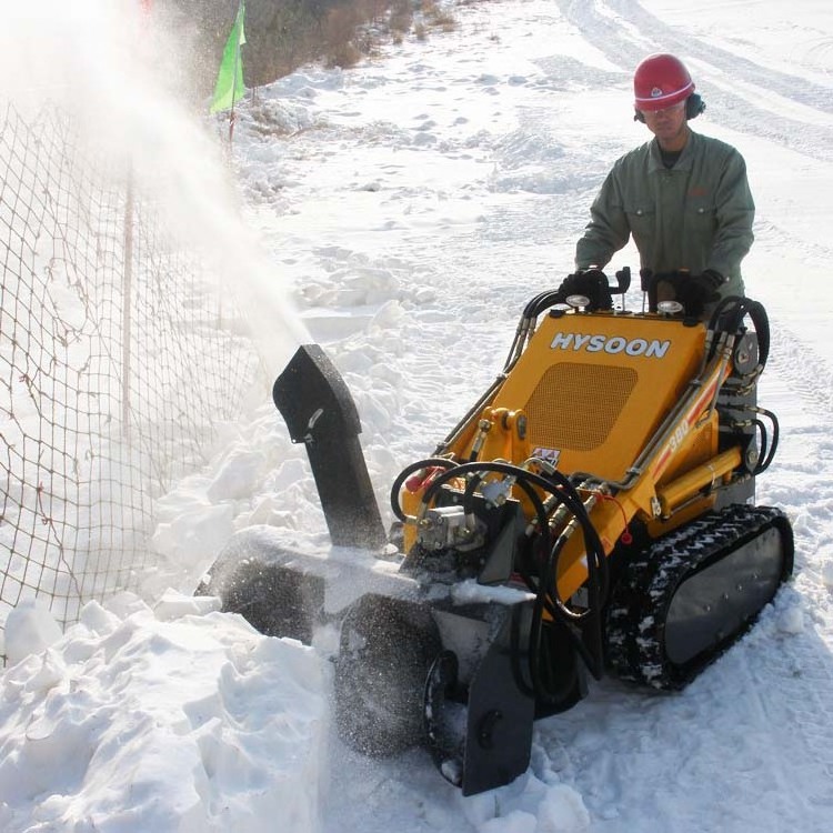 China mini snow thrower, mini skid steer loader snow thrower