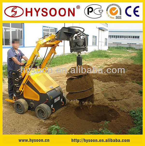 mini skid steer loader auger Tree planting mini hole digger machine