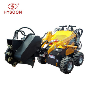 Mini loader with hydraulic stump grinder ce approved