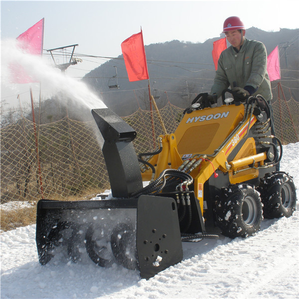 Hysoon skid steer mini snow plow