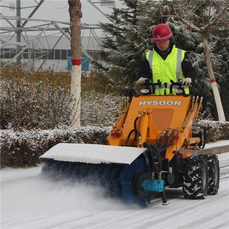 Hysoon skid steer mini snow plow