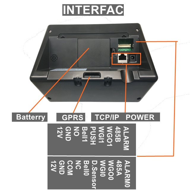 staff online web based software keypad card reader and biometric glass door rfid access control system time clock attendance