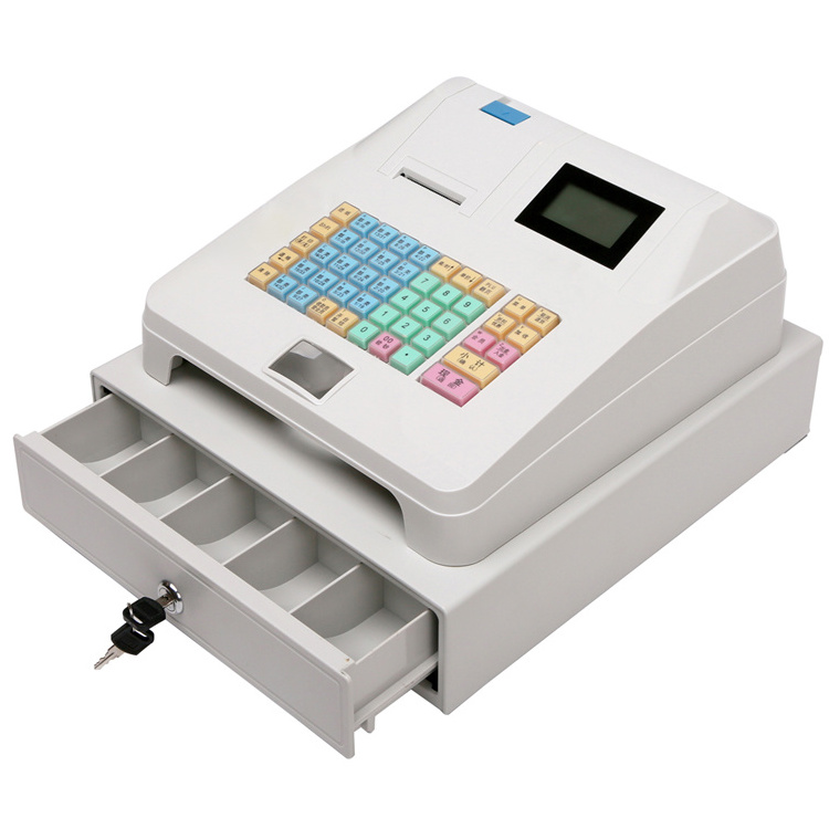 Automatic Supermarket Machine Electronic Cash Register With Cash Drawer