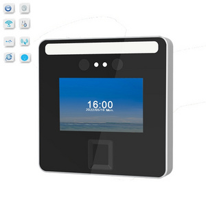 Touch Screen Facial Fingerprint  Access Control Visible Light Time Attendance