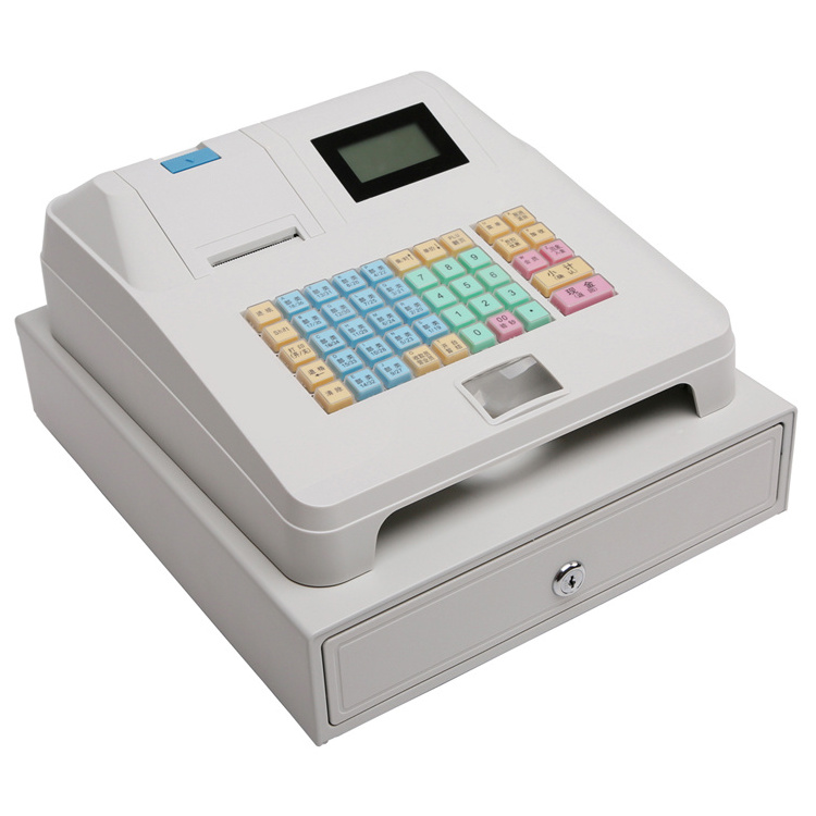 Automatic Supermarket Machine Electronic Cash Register With Cash Drawer