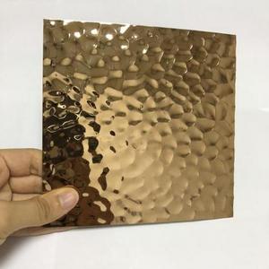 304/304l/316 Water Ripple 410 Decorative Sheets Gold Stainless Steel Brushed 4mm Price 1.5mm 1.8mm Plate Sheet Metal Embossing