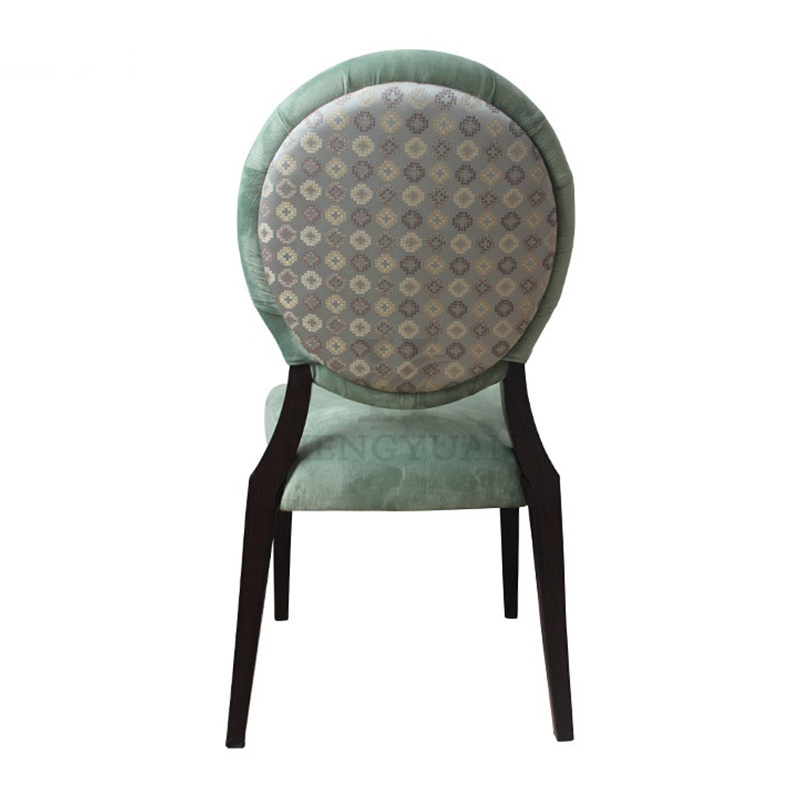 Good Quality High Densty Foam Seat Dining Room Furniture Dining Chair With Round Back