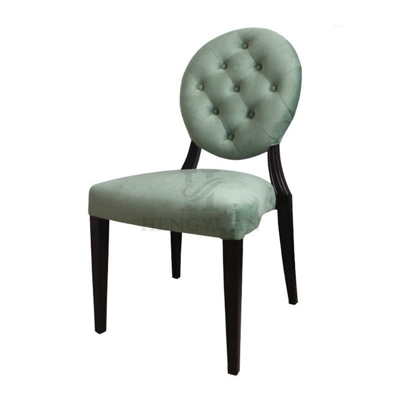 Good Quality High Densty Foam Seat Dining Room Furniture Dining Chair With Round Back