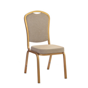 High Quality Stackable Wedding Chair Hotel Used Aluminium Stacking Chair Banquet Chair