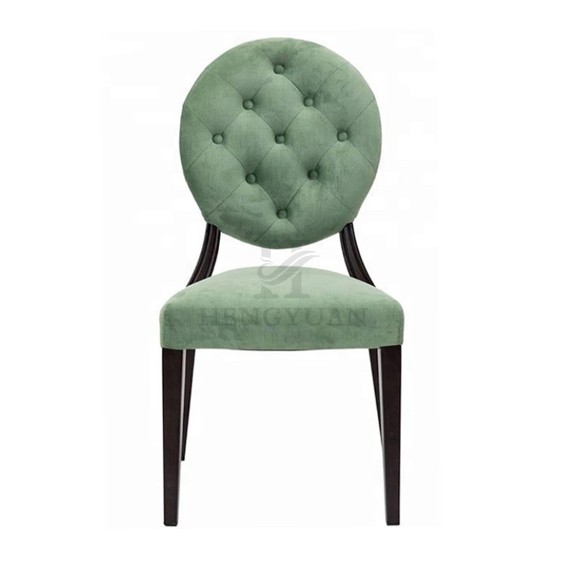 Good Quality High Densty Foam Seat Dining Room Furniture Dining Chair With Round Back