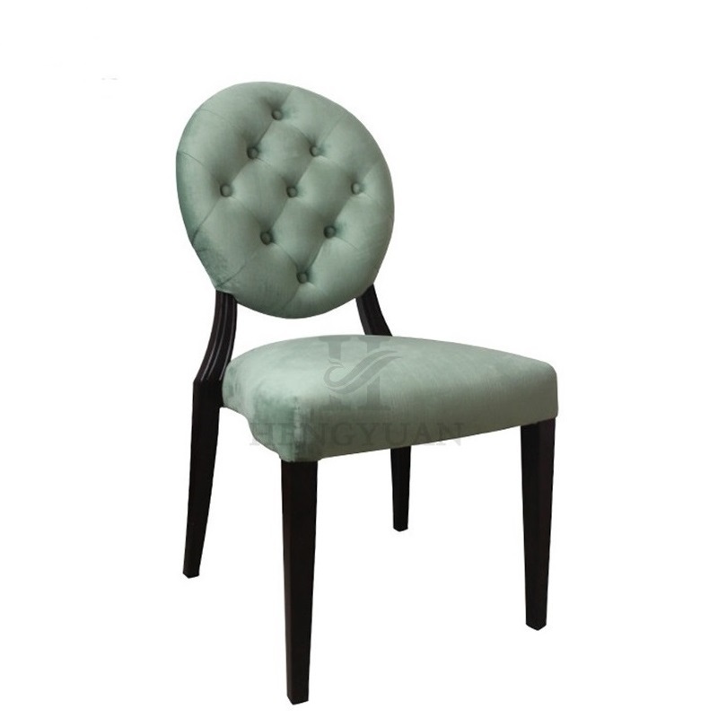 Good Quality High Densty Foam Seat Dining Room Furniture Dining Chair With Round Back